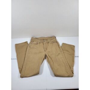 Levi's 514 Straight Fit Pants Mens 30x32 Tan Excellent Khaki Cotton Blend